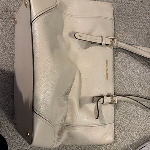 Michael Kors Cream Leather Tote